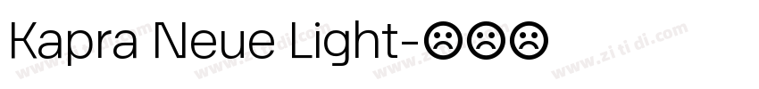 Kapra Neue Light字体转换